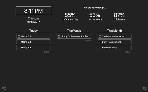 Prioritab Main Screen